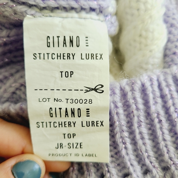 GITANO stitchery lurex sweater top - Picture 6 of 6